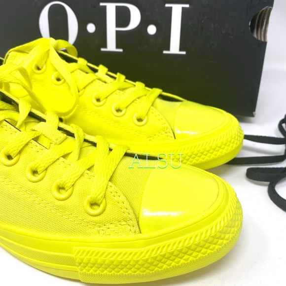 Converse x OPI Ctas Low Canvas Zink Yellow Women’s - Picture 10 of 12